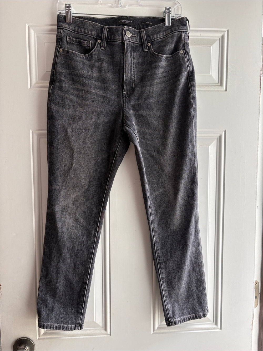 Men's Charcoal Gray Slim Jeans